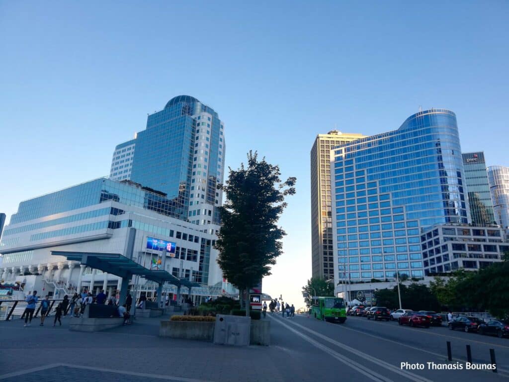 Canada Place Vancouver waterfront downtown British Columbia Canada
