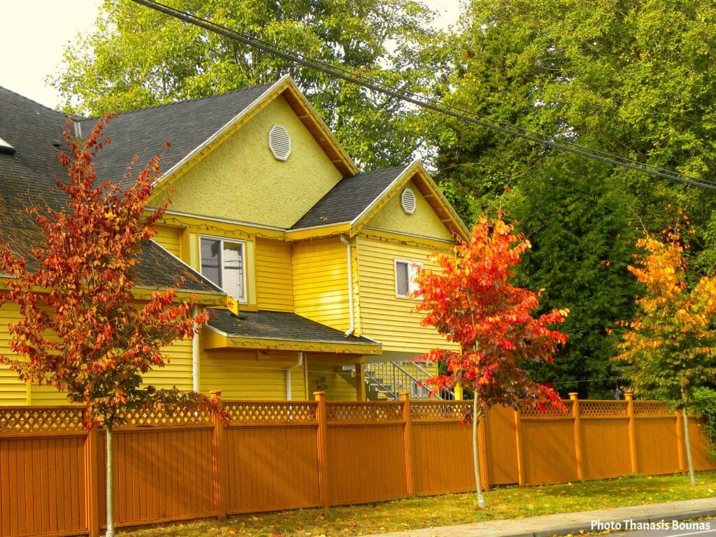 Quiet neighborhood houses reflecting slow travel, architecture appreciation, and everyday beauty