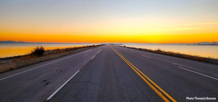 Every travel journey has a road that leads to the sea – Photo Thanasis Bounas