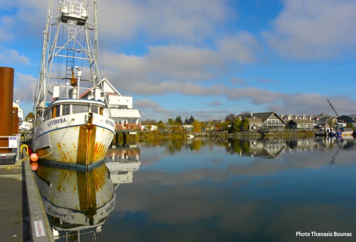 Fishing boat resting at Steveston Harbour Fisherman’s Wharf in Richmond BC. – Photo Thanasis Bounas