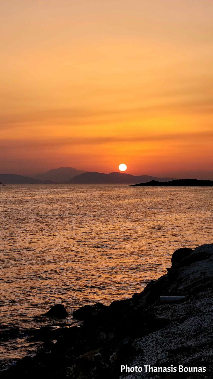 Crossing the Aegean Sea on the journey toward Kimolos, Greece. Photo by Thanasis Bounas.