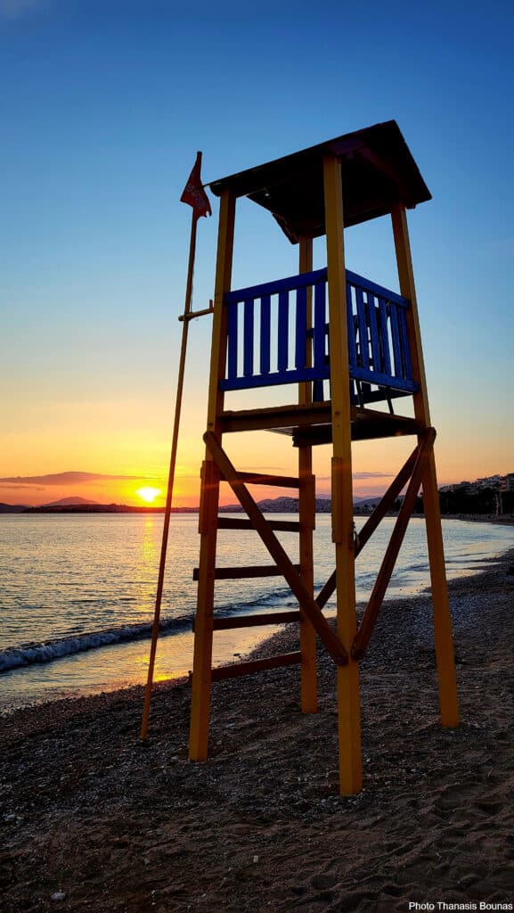 Sunset in Syros, Greece – Sailing Into the Golden Light of the Aegean. Photo Thanasis Bounas