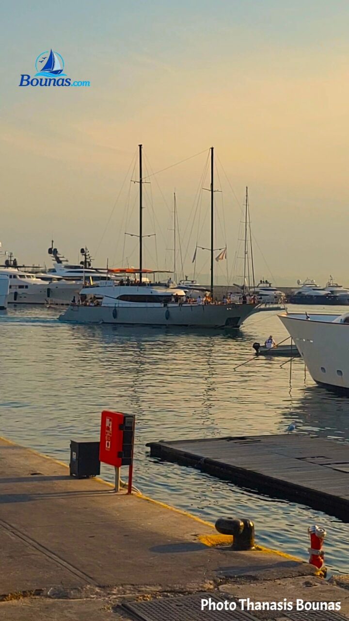 Sailing along the Athens Riviera, where the coastline of Athens meets the waters of the Saronic Gulf. Photo by Thanasis Bounas.